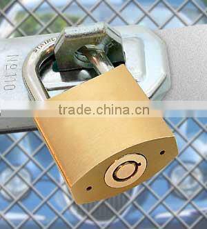 50mm brass Double Locking padlock