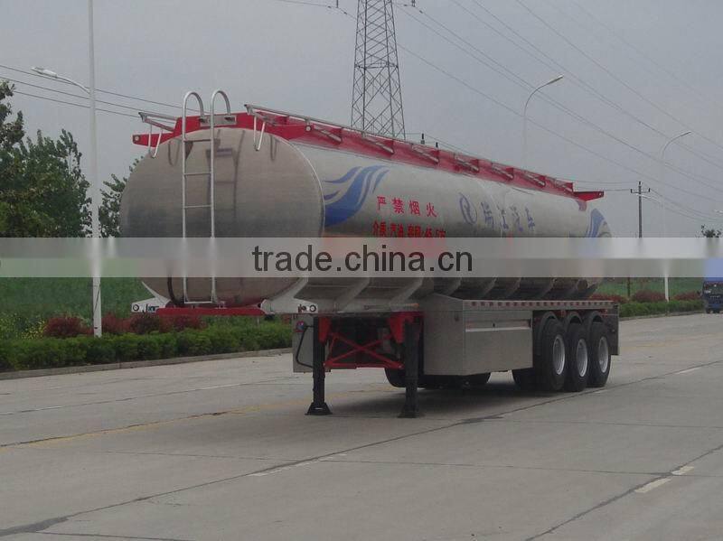 CIMC 45 m3 tri axle fuel tank semi trailer/aluminum alloy tanker/liquid tanker semi trailer