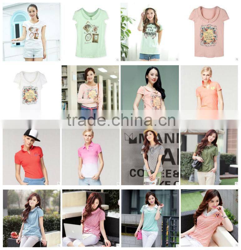 Korea British style summer clothing woman shirt t-shirts