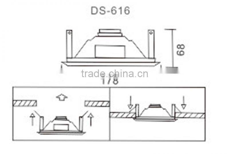 5 Inch Round White Waterproof Active In Ceiling Speaker