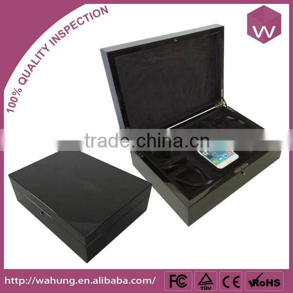 2015 New Iphone 6s Presentation Custom Boxes/ Black Wood Gift Case For Phone