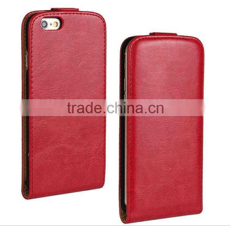Up down Colorful flip leather case for iphone 6