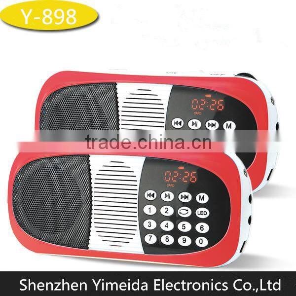 fm am radio mini wireless digital speaker