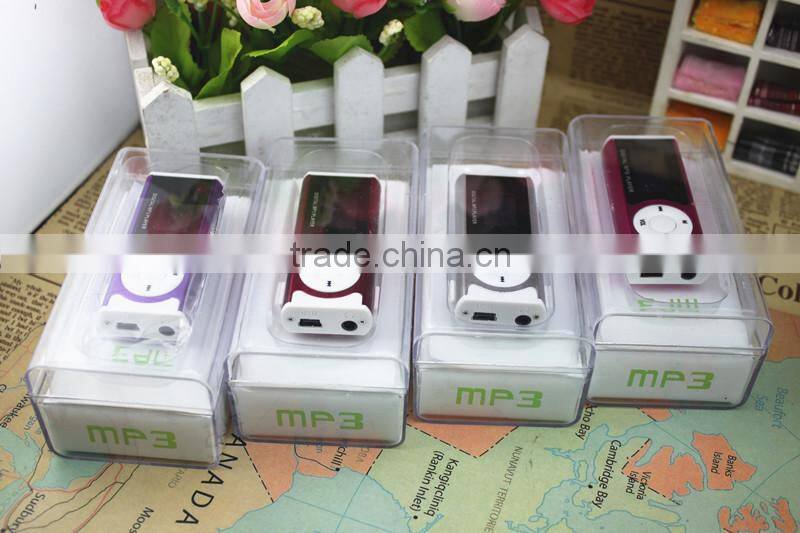 2014 New gift Clip screen MP3 Player flash light mp3 player with screen,high quality mp3 player