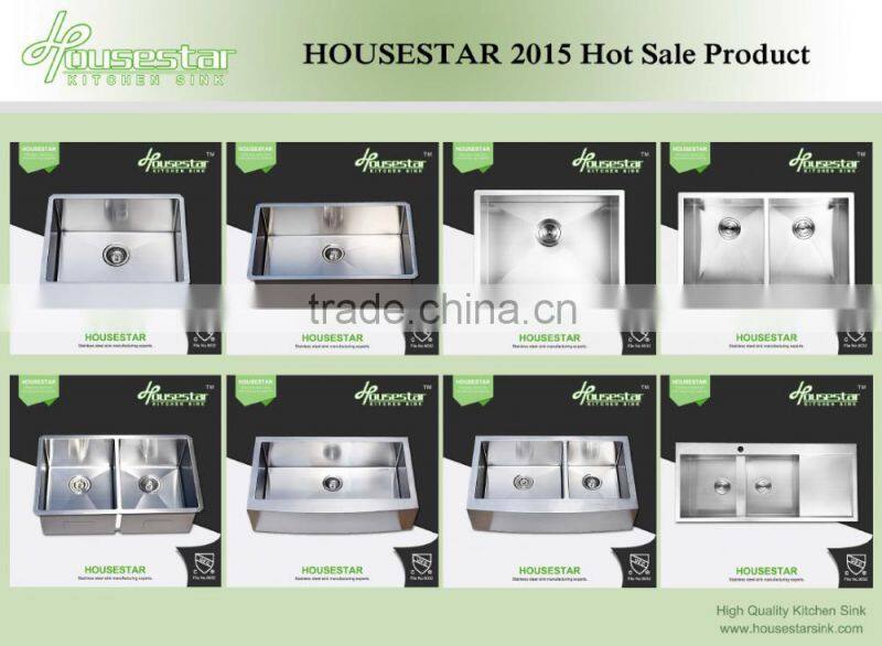 Kitchen furniture American Canada hot sales undermount single handmade kitchen sink with cupc certififcation
