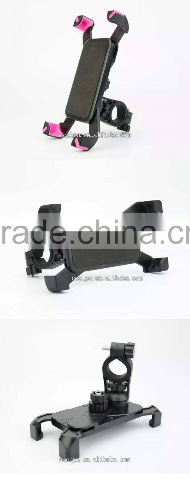 High Grade Bike Phone Holder 360 Degree Rotation Bicycle / Motorcycle Handlebar Smartphone Holder Protect Well