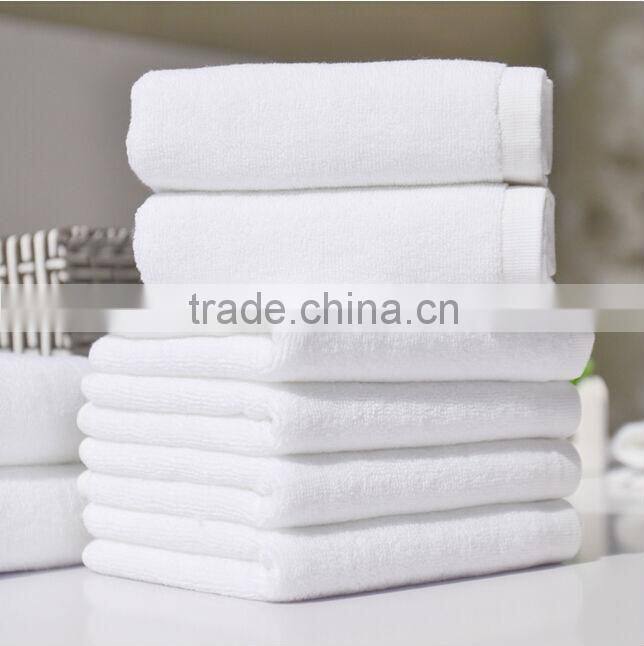 100% Cotton wholesale White Customized Logo Embroidered Bath Towels
