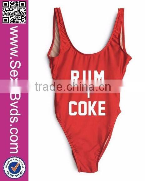 One Pice Brazilian Letters Bikini Manufacturer For Mature Women