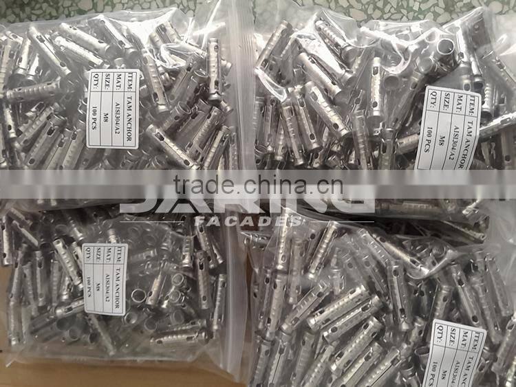 Stainless Steel AISI304/A2 316/A4 Tam Anchor,4Pcs Shield Anchor(STM) for Curtain Wall Fixings M6 M8 M10