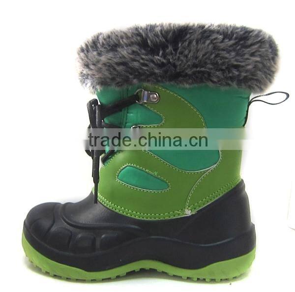 Children snow boot fur lining winter kids snow boots snow boot waterproof snow boots