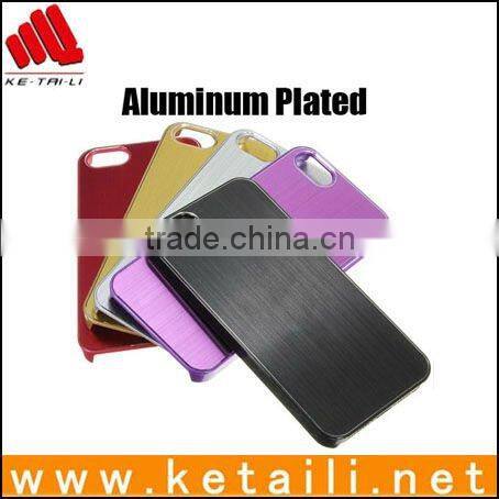 METAL Aluminum Wire Drawing Snap-On Hard Case Cover for iPhone 5