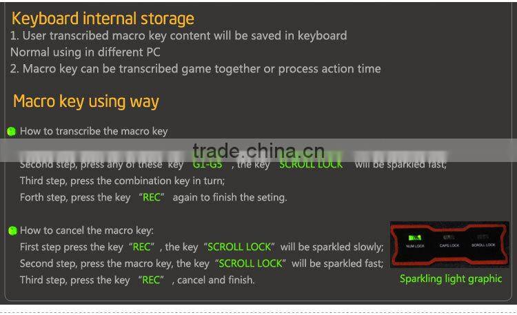 USB Multimedia gaming keyboard mouse with 7 colors LED backlit
