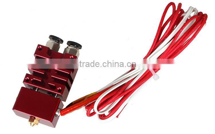 3D Printer ABS Filament Extruder For 3D Printing Parts E3D Cyclops 2 In 1 Out Hotend Extruder Machine