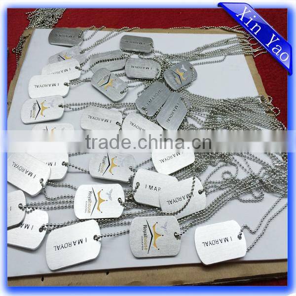 Factory stamping aluminum cheap enamel black dog tag