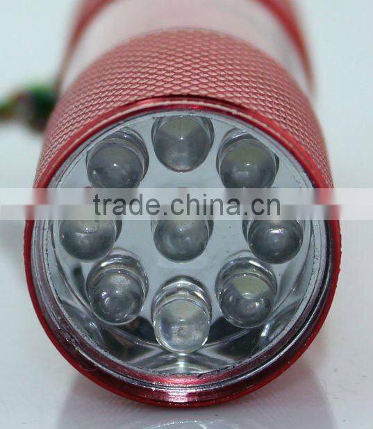 9 LED Aluminum flashlight