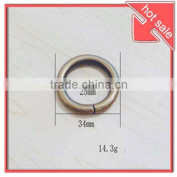 brush brass metal bag O ring,handbag O ring,bag accessory for bag
