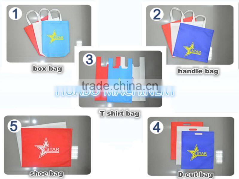 Nonwoven Fabric Box Bag Making Machine With Handle Sealing Attached