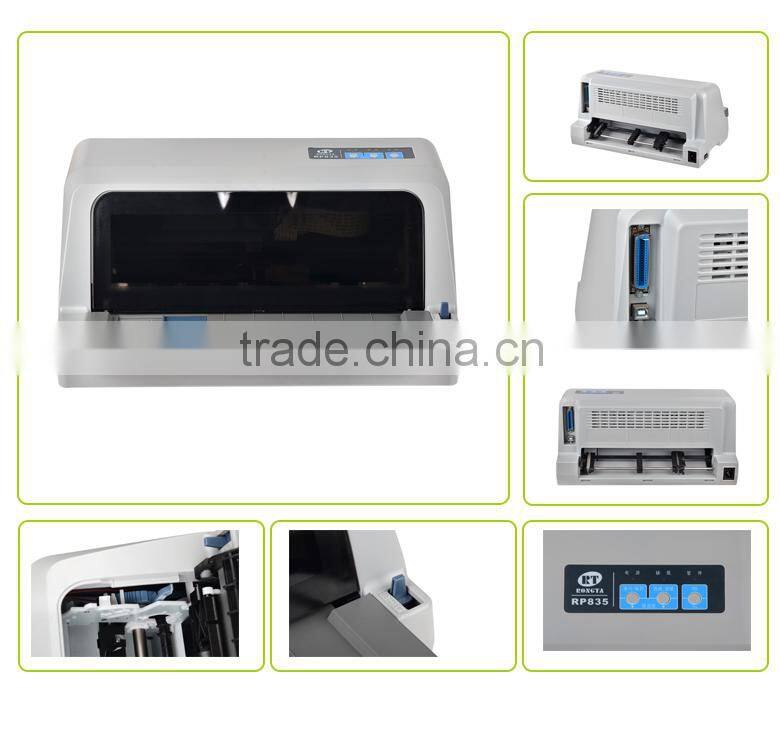 Pos dot matrix printer ribbon printer support A4 paper size RP835