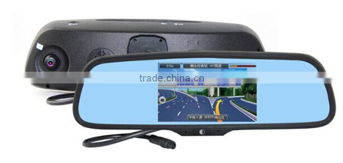 2016 New 5inch Wireless WIFI Android gps bluetooth Radar Detection Car DVR Rear View Camera Mirror
