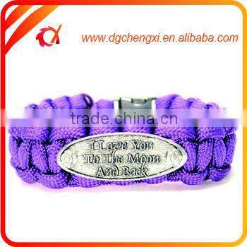 2016 Popular Paracord Bracelet With Logo, Survival Paracord Bracelet, 550 Paracord Bracelet