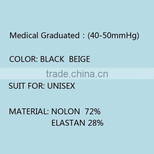 Medical tights hose,open and close compression stockings, Medical Graduated 40-50mmhg compression stockings