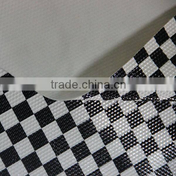 Diamond embossed shoe polish material for lady shoes upper usage