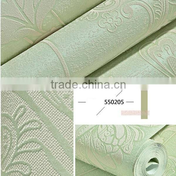 Semi PU material use for upholstery fabric and wallpaper very fashion design