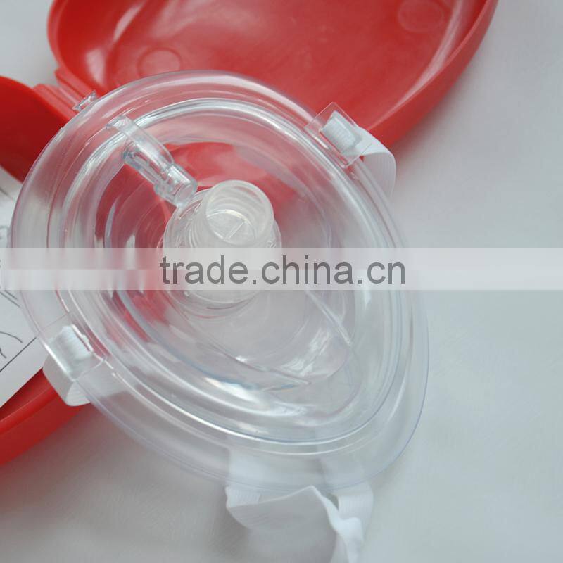 CPR mask shell case disposable, one way valve replacement