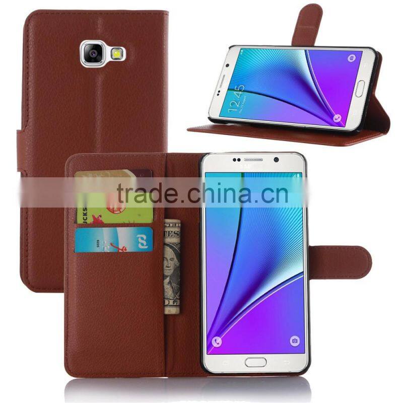 Wholesale Folio Stand Case for Samsung GALAXY A5 A510 PU Leather Flip Cover with Wallet