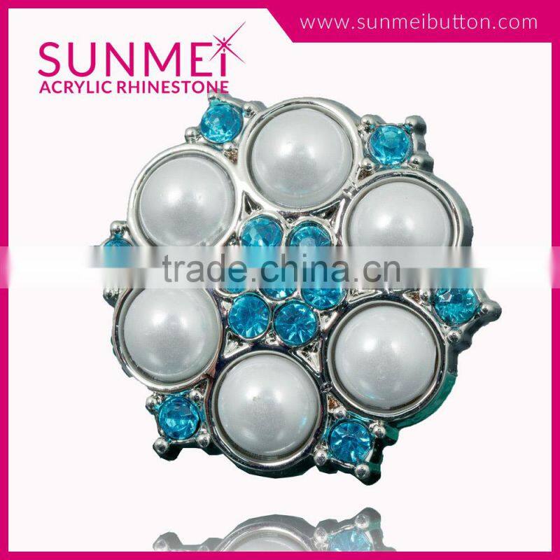 Factory Price Non Flat Back Large Rhinestone Buttons for Shoes