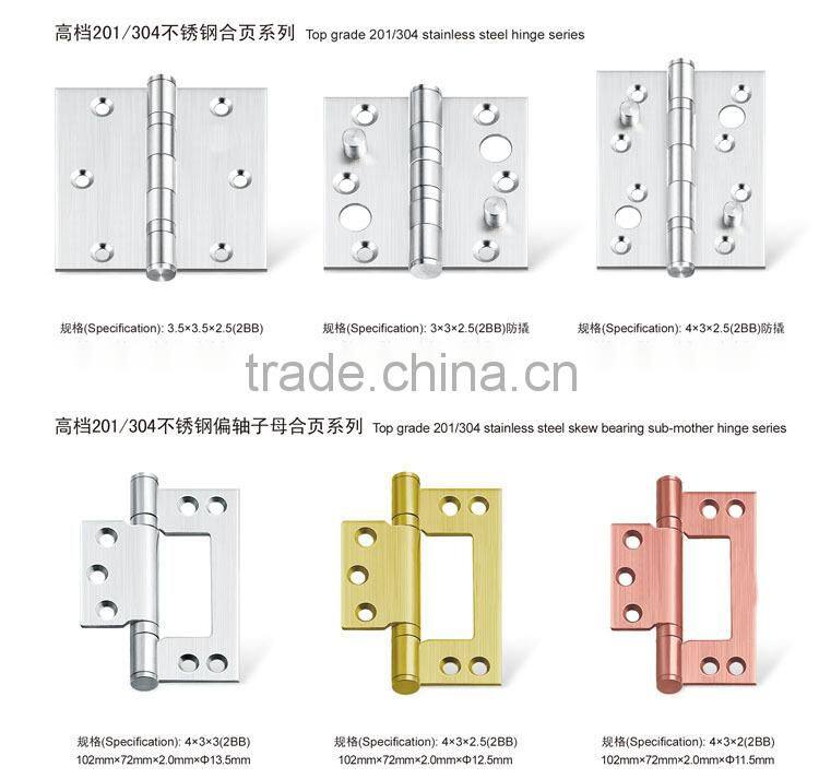 Steel door hardware hinge Stainless steel flush hinge for aluminium door