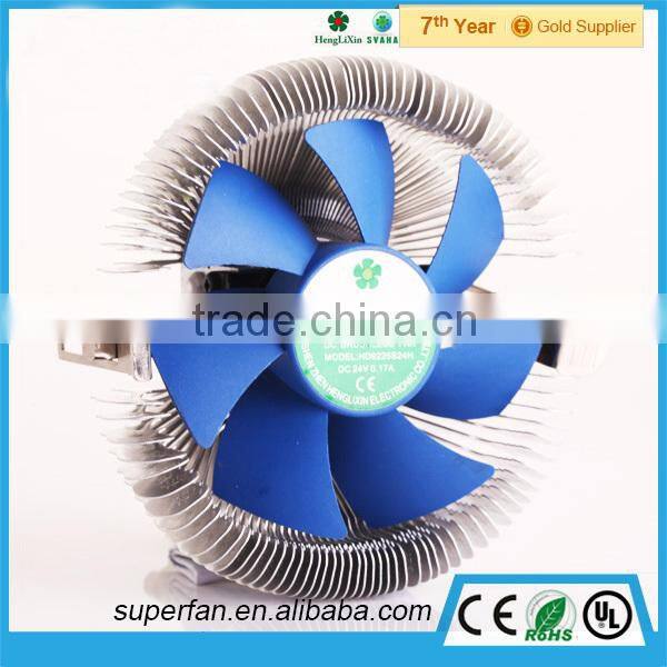 2015 Factory custom sleeve bearing 24V Computer CPU dc fan cooler 92mm