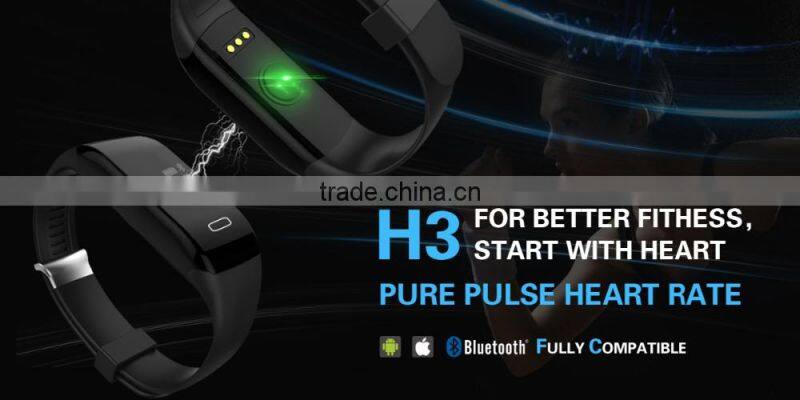 Smart Bracelet IPX67 Waterproof 0.49 Inch LED Touch Screen Bluetooth 4.heart rate monitor