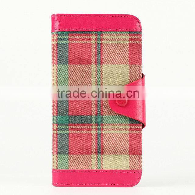 Colorfull Cloth Material Protective Wallet Case For iPhone 6s/6s plus