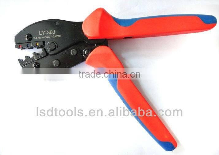 LSD experience production 10years CE ROHS good qutails pliers for surge connectors LY-30J ratchet hand crimping tools