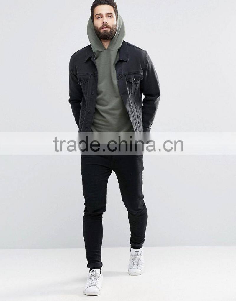cheap promotion good quality oversized no zipper with hood grey string causal 100% cotton custom plain hoodies