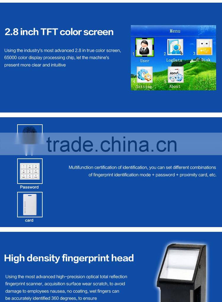 Fingerprint capacity: 1500 finger print sensor OC051-6
