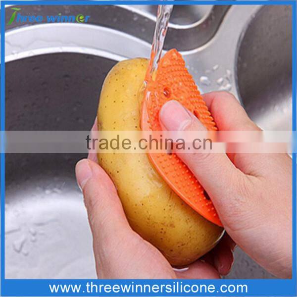 Kitchenware Tools Fruit Silicone Washing Brush