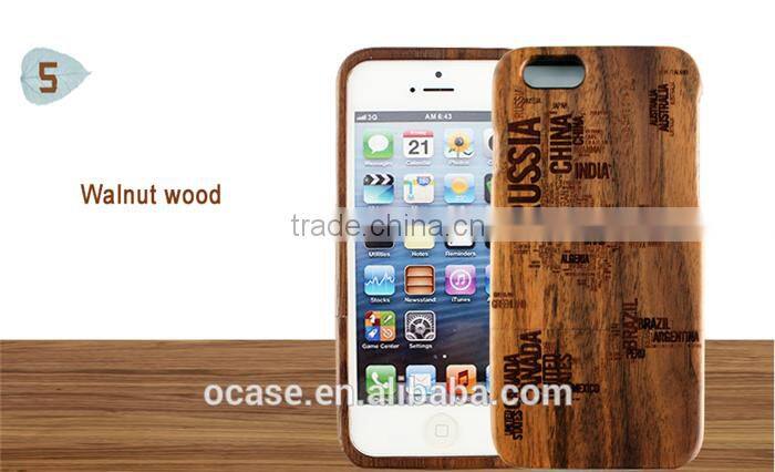 Verious Country Name Engraving phone case wood cover for IPhone 6/6s/6 plus