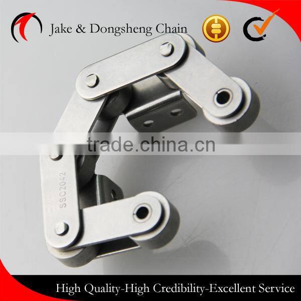 DSC quality like qianjiang industral conveyor chians SSC2042 with U type attachments