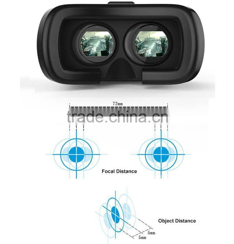 2016 Portable personal 3d movies optics glasses virtual reality all in one for vr world