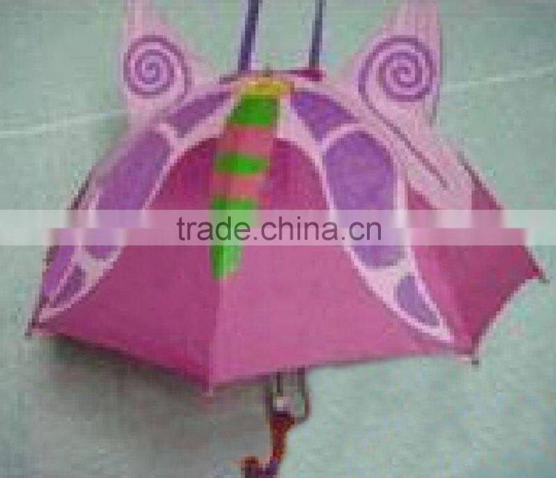 butterfly child hanging umbrella