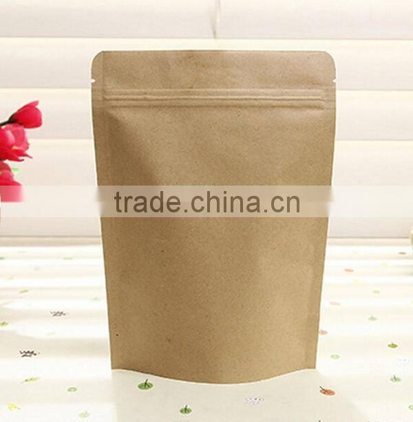 Zipper bag/brown paper shopping bag