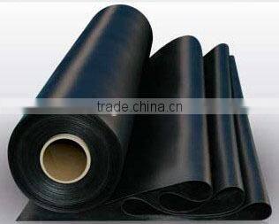 two layer black pond liner waterproof plastic sheet with no-woven fabric HDPE geomembrane