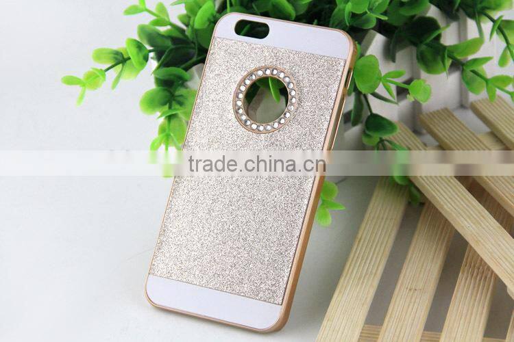 Hot Rhinestone Phone Case,Bling Logo Window Luxury Cover for iPhone 6 / 6S 4.7", for iphone6 Shinning back cover Sparkling case