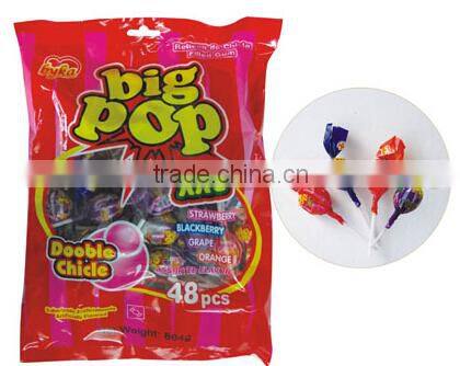 Dafa 18g double bubble gum lollipop