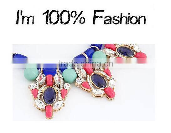 Top Quality Luxury Flower Shourouk Pendant Statement Necklace Women Necklaces & Pendants Fashion Necklaces for Women 2014