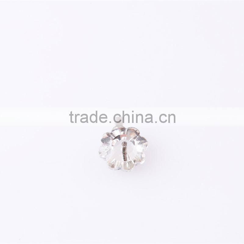 Sew on flower shape crystal glass bead for wedding dresses
