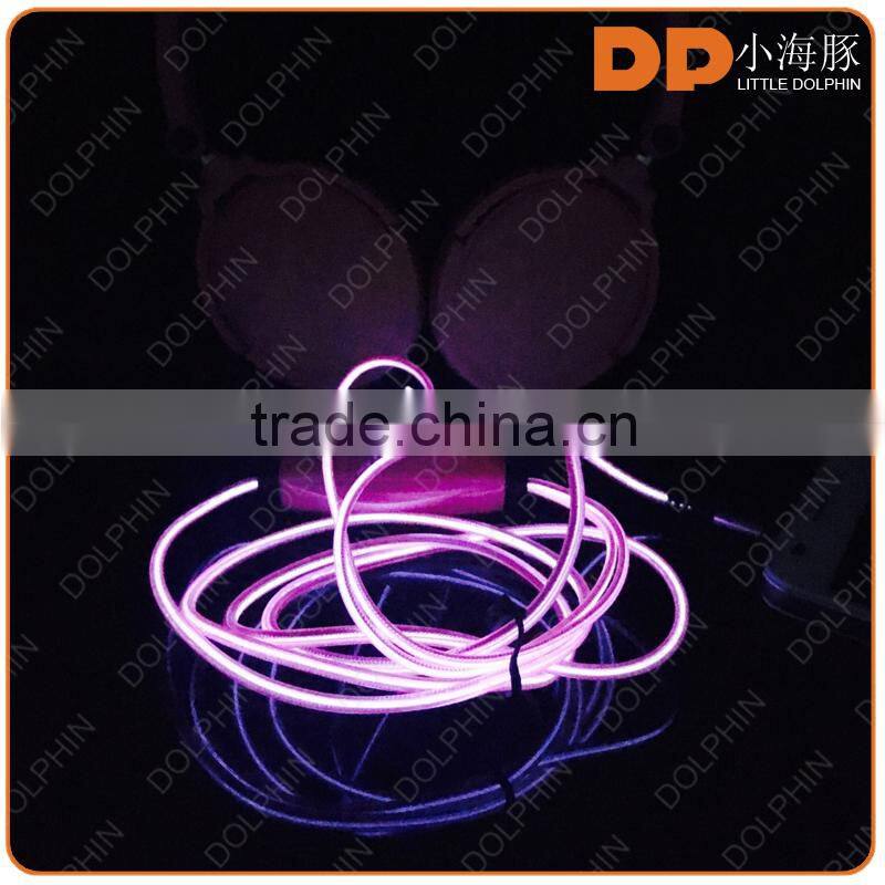 stereo sport light up earphone headphone headset with microphone for xiaomi earphone