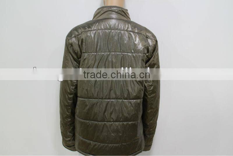 2014 Winter Padded Jacket Long-Sleeve Zipper Placket Contrast Color Men Down Jacket